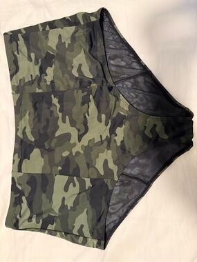 TORRID High-Rise Camo Women’s Swim Bottoms - Olive Green